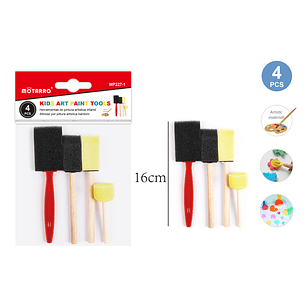 Brochas De Esponja 4Pcs