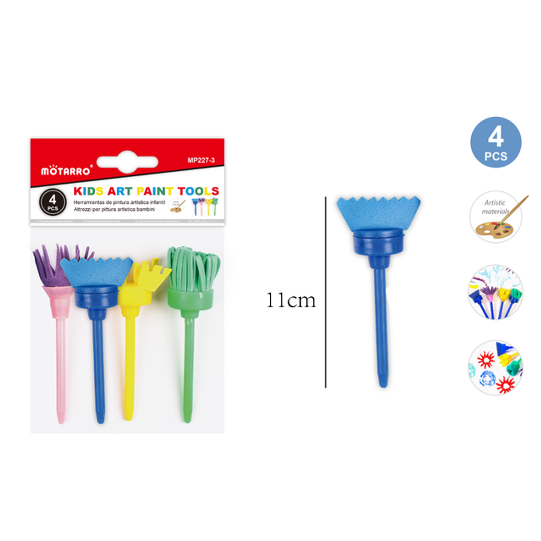 Brochas De Goma Eva 4Pcs 1