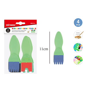 Brochas De Goma Eva 4Pcs