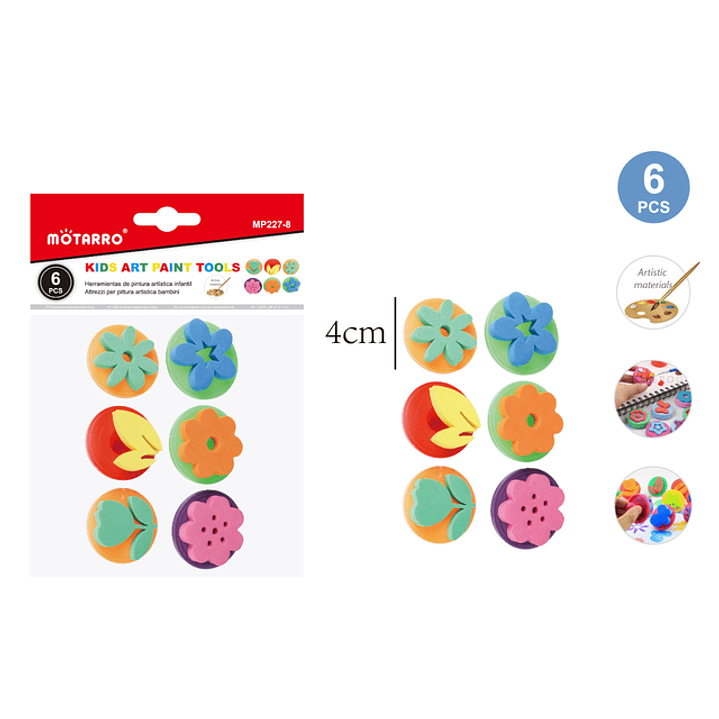 Sellos De Goma Eva Formado 6Pcs 1