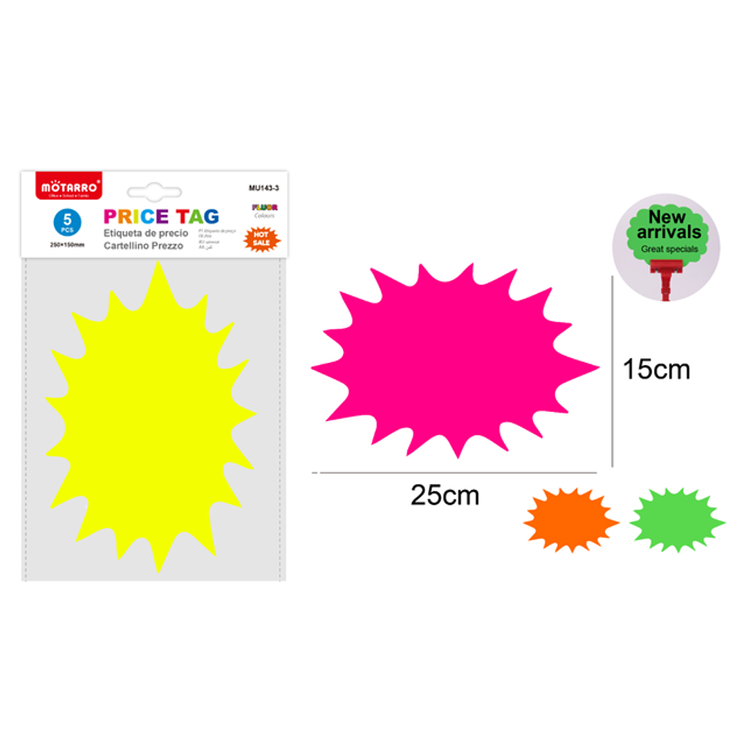Etiquetas De Precio 25X15Cm 5Pcs 1