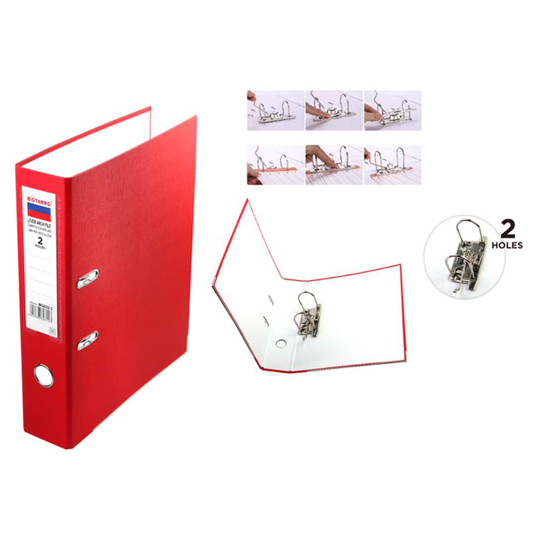 Carpeta Con Anillas Rojos 1