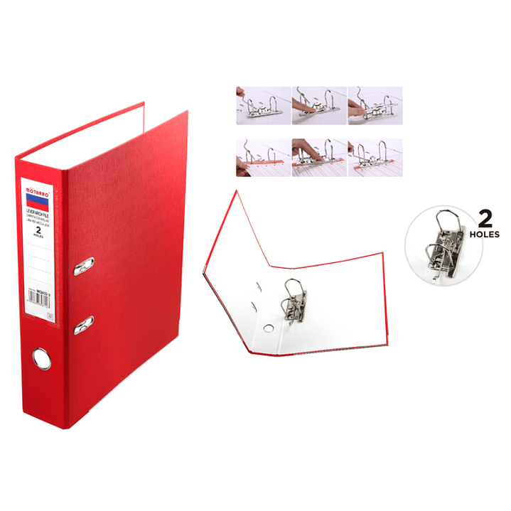 Carpeta Con Anillas Rojos 1