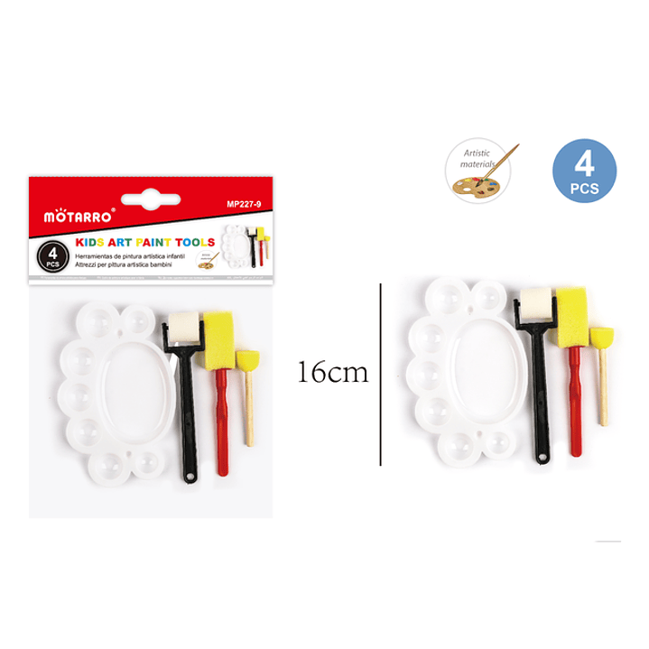 Set De Brochas Esponja 4Pcs 1