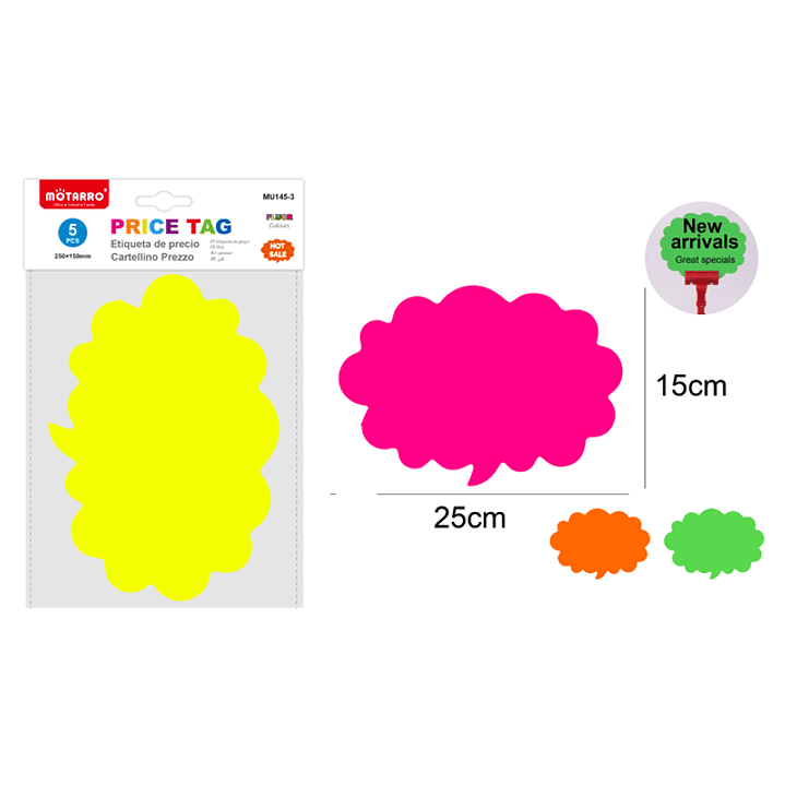 Etiquetas De Precio 25X15Cm 5Pcs 1