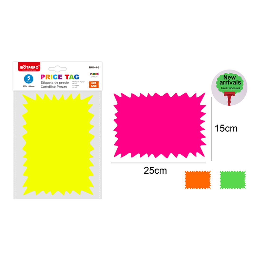 Etiquetas De Precio 25X15Cm 5Pcs 1