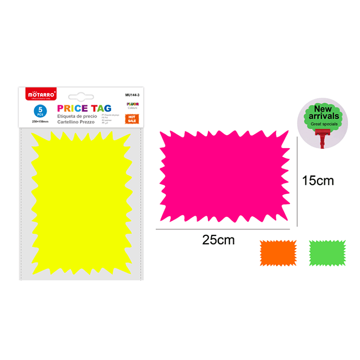 Etiquetas De Precio 25X15Cm 5Pcs 1