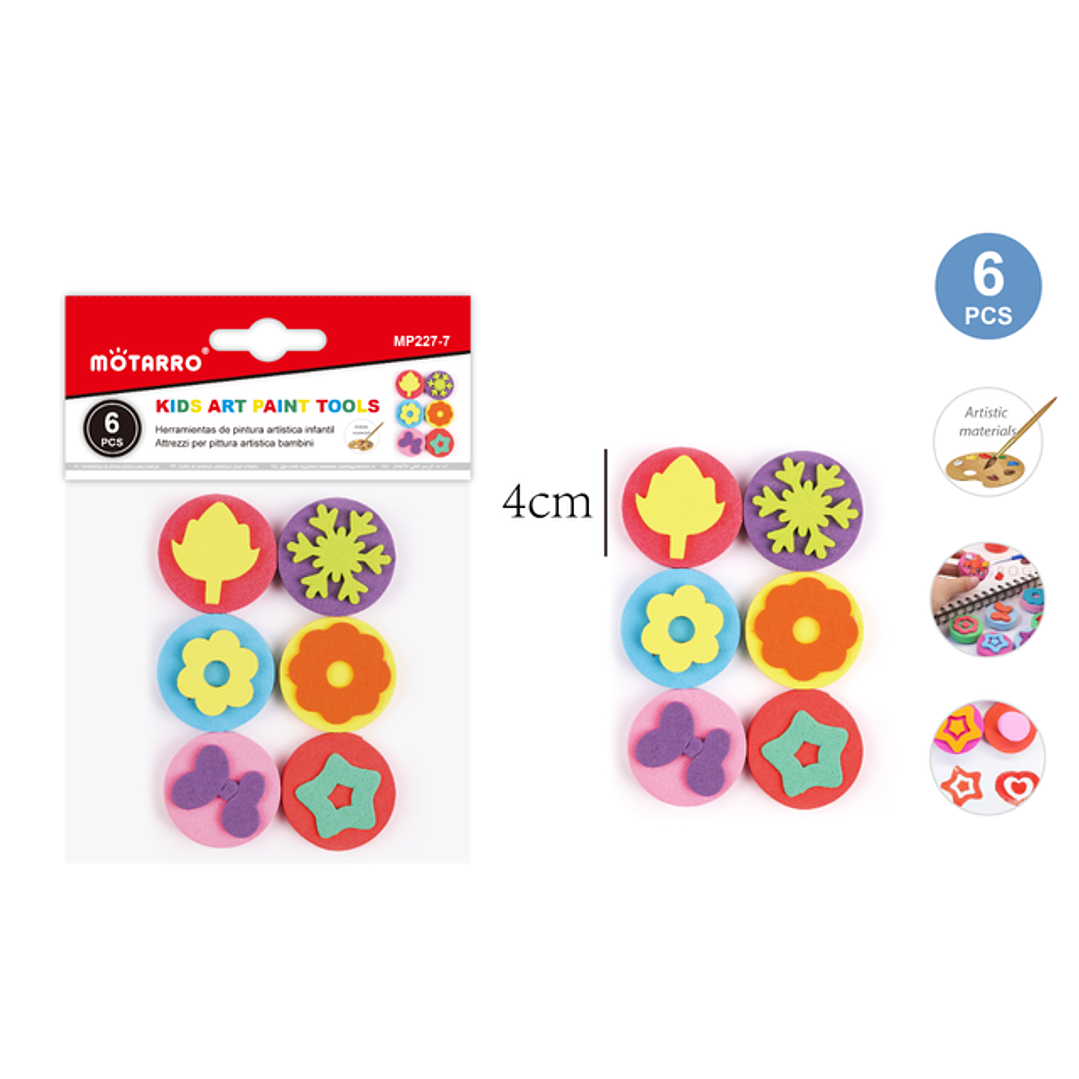 Sellos De Goma Eva Formado 6Pcs 1