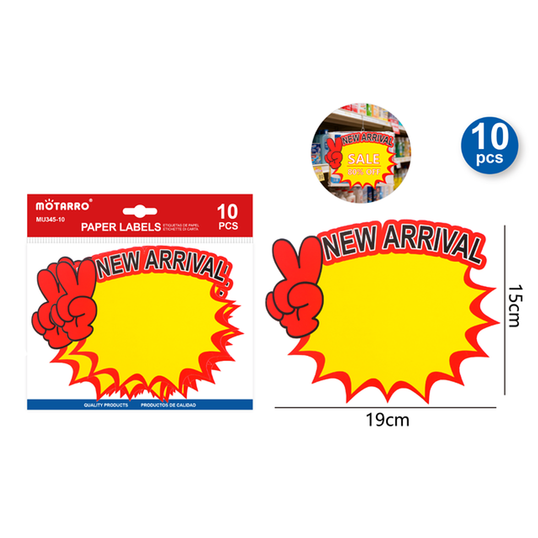 Etiquetas De Precio Novedad 19X15Cm 10Pcs 1