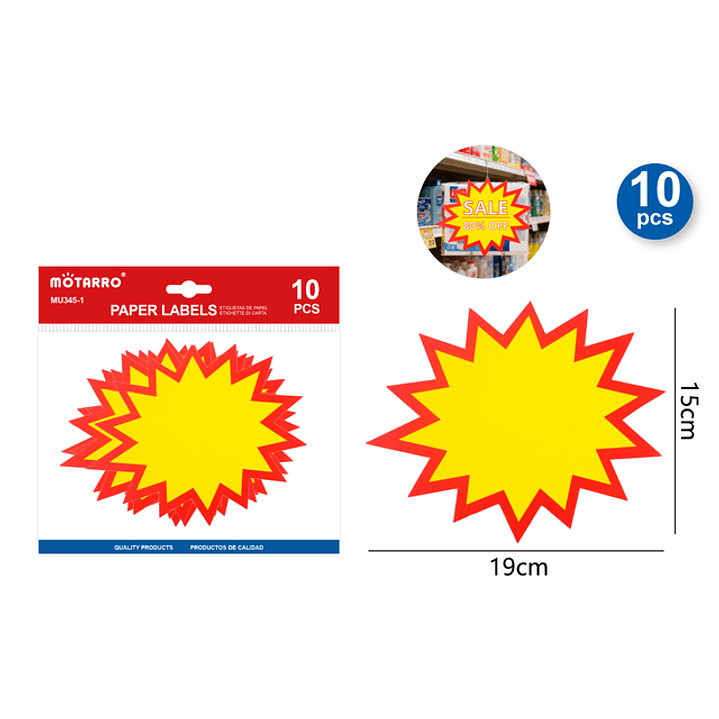 Etiquetas De Precio 19X15Cm 10Pcs 1
