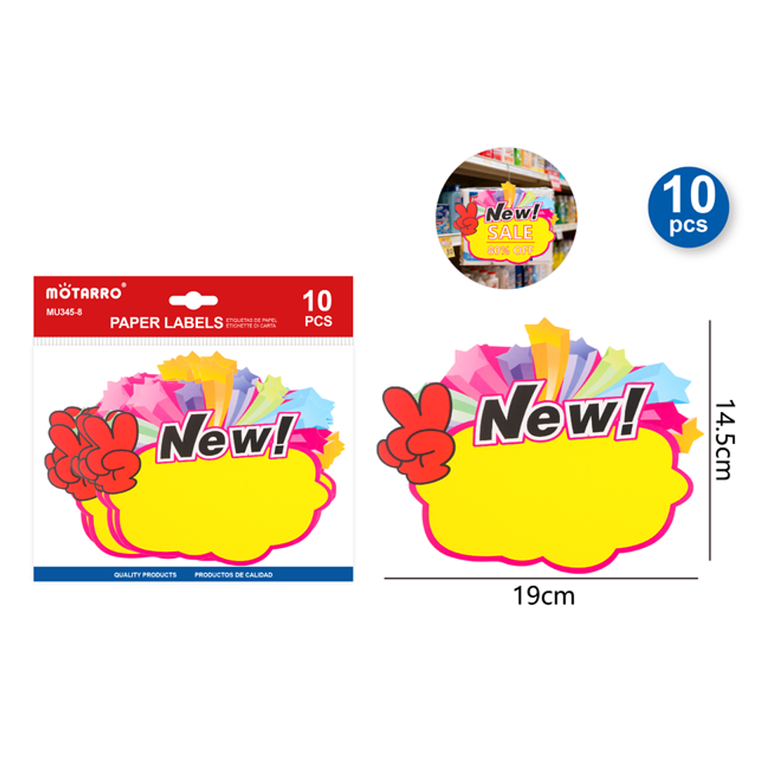 Etiquetas De Precio New 19X15Cm 10Pcs 1
