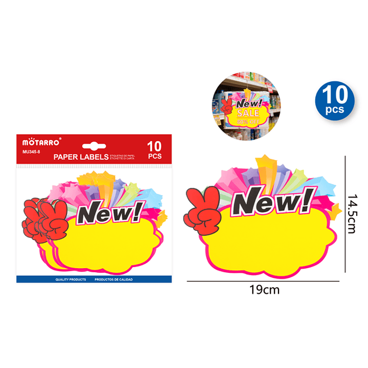 Etiquetas De Precio New 19X15Cm 10Pcs 1