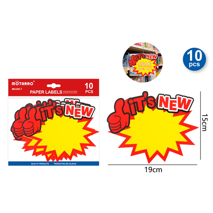 Etiquetas De Precio New 19X15Cm 10Pcs 1