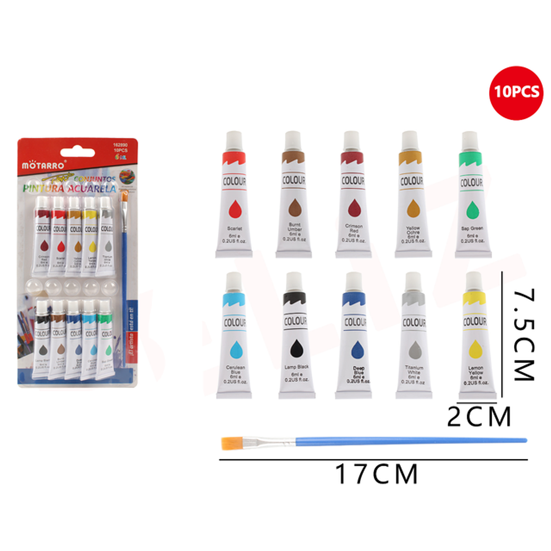 Pintura Oleo 10Pcs 6Ml 1