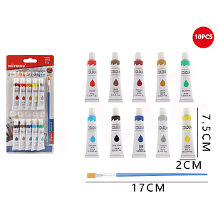 Pintura Gouache 10Pcs 6Ml