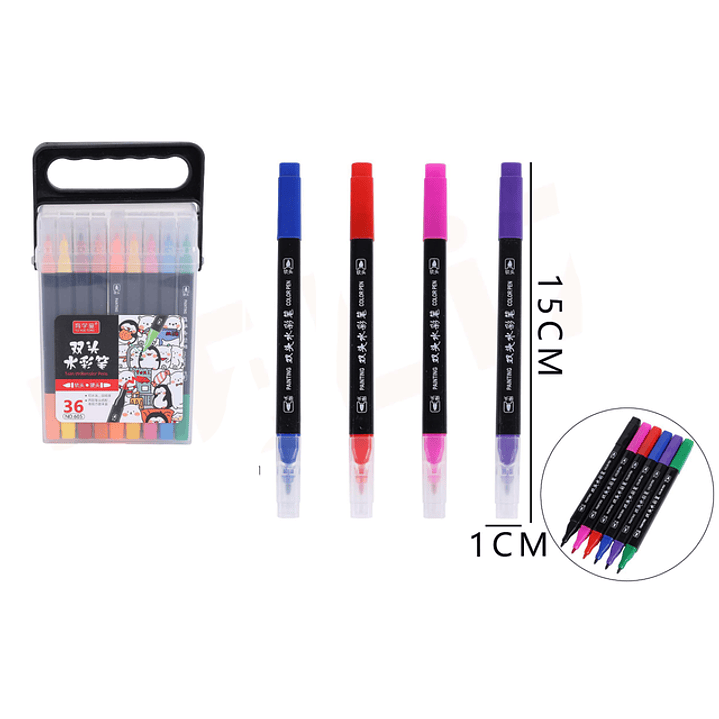 Marcadores De Color 15X1Cm 36 Colores 1