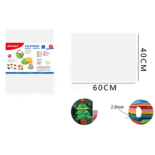 Goma Eva Blanco 40X60Cm