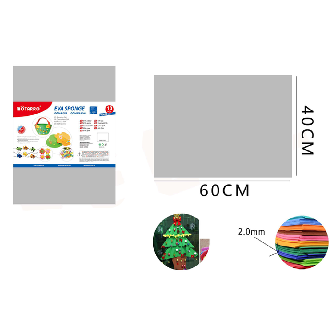 Goma Eva Gris 40X60Cm 1