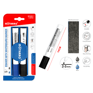 Borrador Con Plumon De Pizarra 14Cm 1+2Pcs