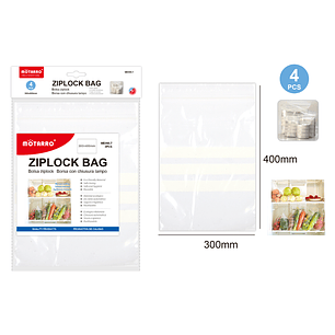 Bolsa Ziploc 30X40Cm 4Pcs