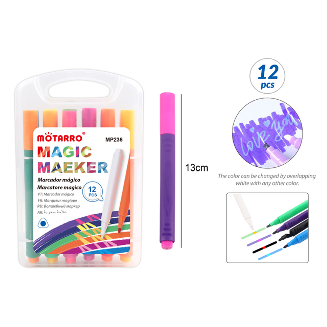 Marcadores Magico 13Cm 12Pcs 1