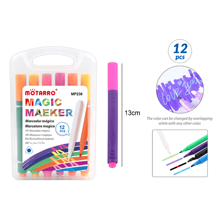 Marcadores Magico 13Cm 12Pcs 1