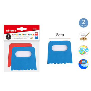 Raspador De Goma Eva Para Pintura 2Pcs