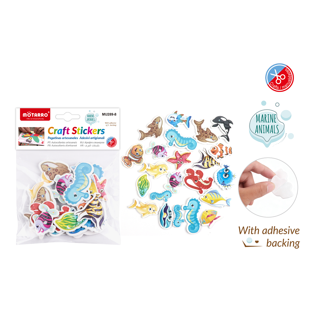 Stickers Goma Eva Animales Marinos 1