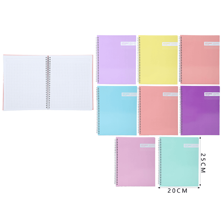 Cuaderno De Matematica 100Hojas 25X20Cm 7X7Mm 1