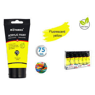 Pintura Acrílica Amarillo Fluorescente 75ml
