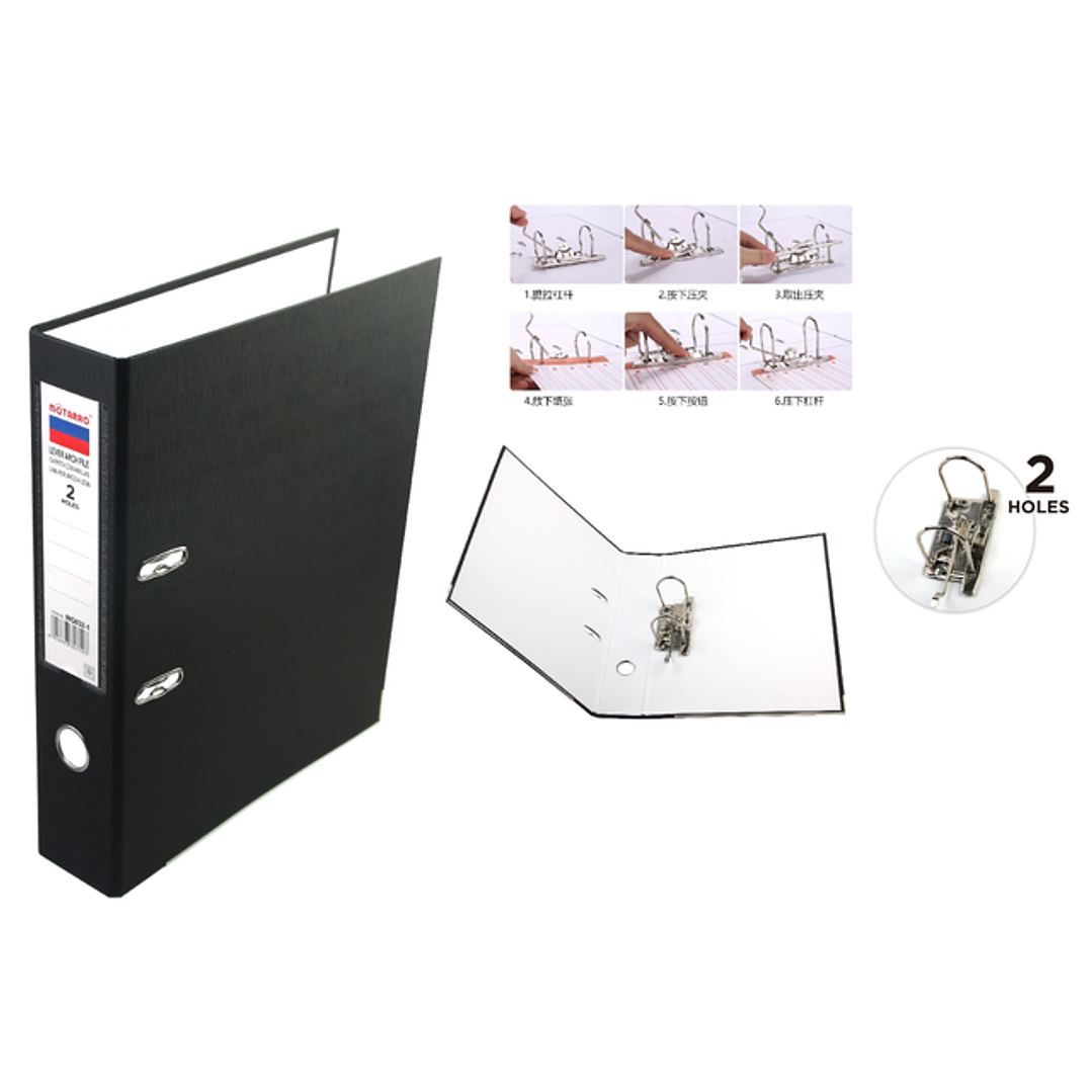 Carpeta Con Anillas Negro 1