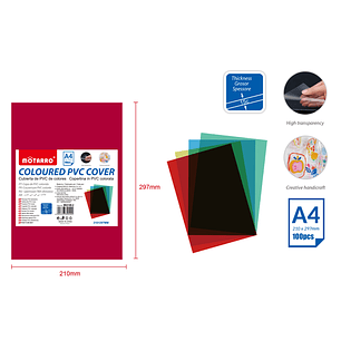 Laminas De PVC Colores 210X297Mm 100Pcs