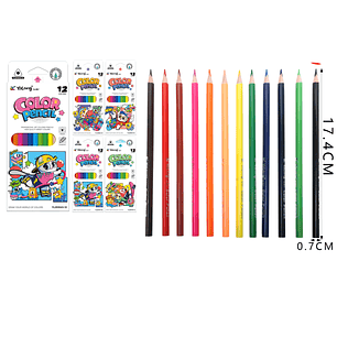 Lapices De Colores 17.4Cm 12Pcs