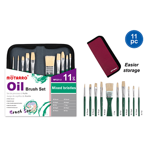 Set De Pinceles En Estuche Oleo 11Pcs