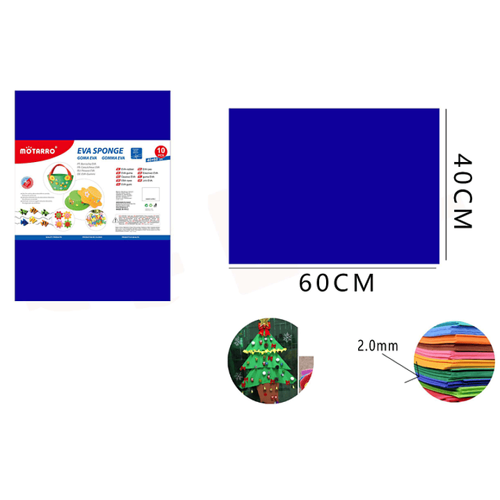 Goma Eva Azul 40x60Cm 1