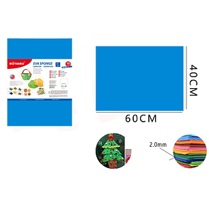 Goma Eva Celeste 40X60 Cm 10pcs