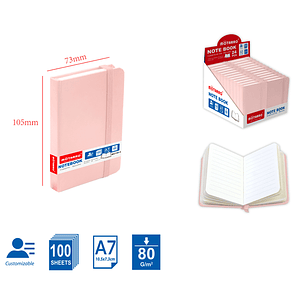 Agenda Rosado A7 100Hojas