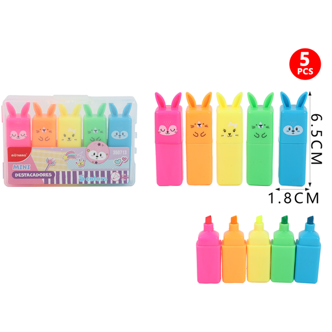Destacadores Conejo 5Pcs 1