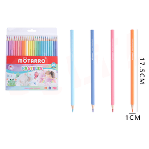 Lapices De Colores 17.5Cm 24Pcs