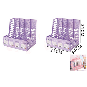 Estantes De Archivos Morado 33X30X31Cm