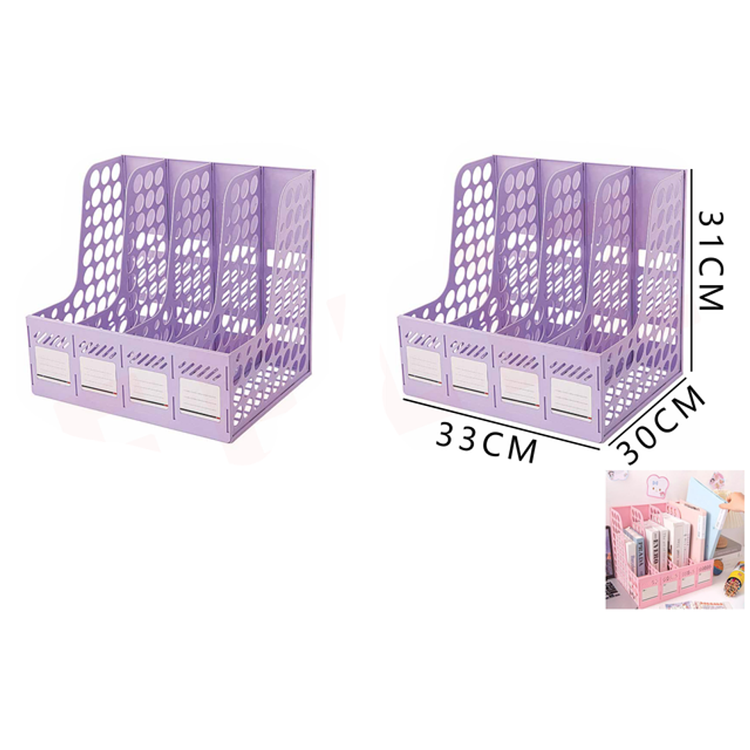 Estantes De Archivos Morado 33X30X31Cm 1