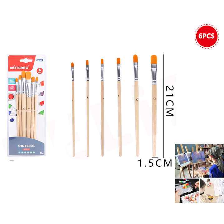 Set De Pinceles 6Pcs 1