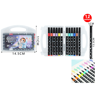 Marcadores Brillante 13.5cm 12Pcs