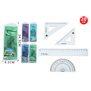 Set De Reglas 4Pcs 20cm
