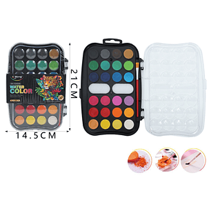 Pinturas Acuarela En Paleta