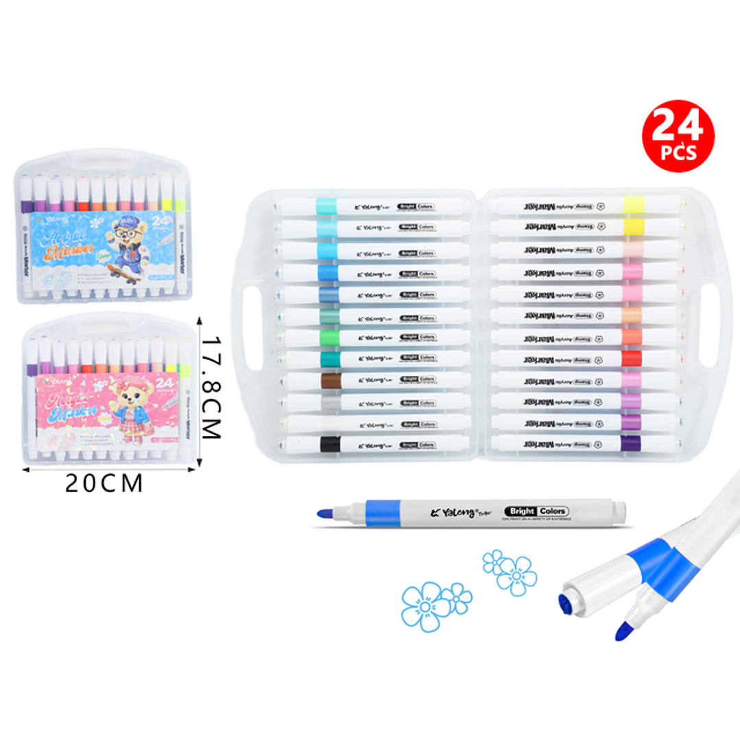 Marcadores De Colores 20Pcs 1