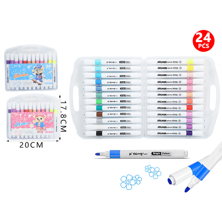 Marcadores De Colores 20Pcs 1