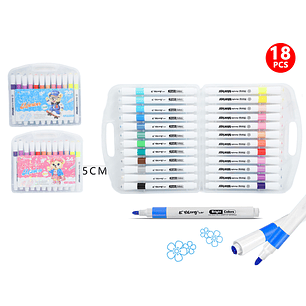 Marcadores De Colores 18Pcs
