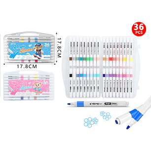 Marcadores De Colores 36Pcs
