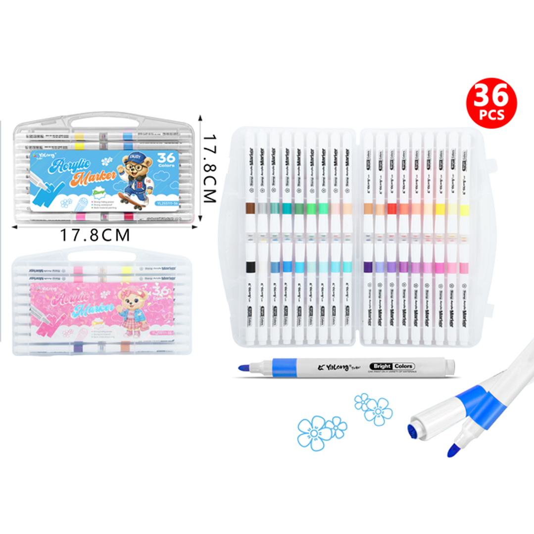 Marcadores De Colores 36Pcs 1